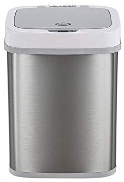 H&RB Intelligent induction deodorant diaper trash can for baby diaper treatment barrel deodorant storage bucket,Silver,12L