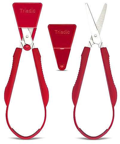 Set of 2 Loop Scissors for Kids Right or Left Handed for Preschools, Schools, Classrooms, Adaptive and Special Needs Children