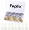 FEPITO 160 Pcs Weihnachtsschmuck Haken Silber Gold Kleiderbügel, Edelstahl Weihnachtsschmuck Kleiderbügel Perfekt für Kunsthandwerk Christbaumschmuck