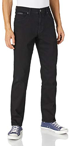 Wrangler Herren Texas Slim Jeans, Black Valley, 44W / 34L