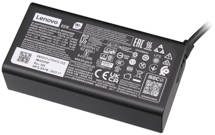 Lenovo 02DL151 Original USB-C Cargador 65 vatios Redondeado para ThinkPad Yoga 370 (20JJ/20JH), X270 (20HN/20HM), X1 Tablet Gen 2 (20JB/20JC)
