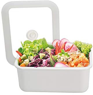 HoneyWare Vakuum Frischhaltedose Emaille | M | 1,12L | 18 x 12 x 8,5 cm | Lebensmittel bleiben wesentlich länger frisch | schützt Lebensmittel vor Bakterien- und Pilzbefall | ohne Vakuumpumpe