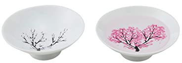 丸モ高木陶器 Japanische Sakura-Kirschblüten-Sake-Becher (Paar), magisch blühende Sake-Tassen (Paar)