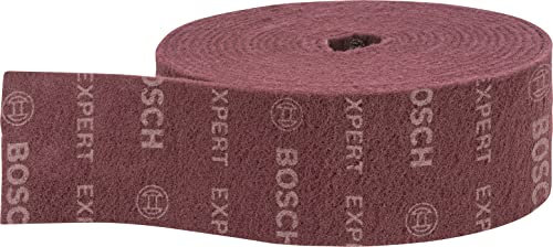 Bosch Accessories Rouleaux abrasifs non-tissés Expert N880 (pour Tôles en acier, Largeur 115 mm, Longueur 10 m, Accessoire Ponçage manuel)
