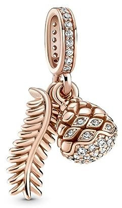 Pandora , Women’s Base Metal Cubic Zirconia Moments Bracelet, Rosé Gold, One Size - 789557C01
