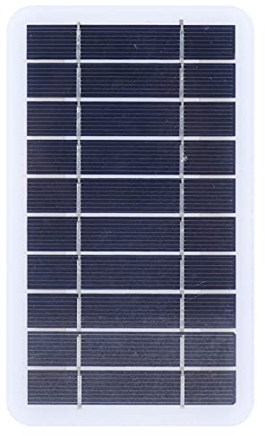 Panel Solar de Silicio Policristalino 2W 5V Fuente de alimentación móvil para Cargador de batería Solar Exterior con Cable USB de 17,7 Pulgadas, para Cargar el teléfono móvil