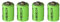 N20 Solar 1/3AAA Rechargeable Solar Light Battery - Ideal AAA Solar Batteries for Garden Lights - Smart 4 Pack Solar Batteries - Lasting Power Solution