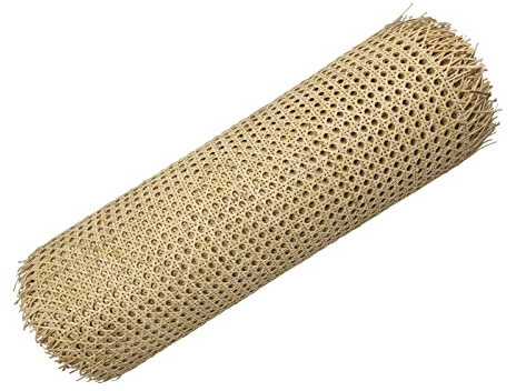 Feyart ungebleichtes natürliches Rattan-Gurtband, achteckiges Gewebe, 50 cm x 50 cm/100 cm/200 cm, restaurieren Sie Möbel, Bastelprojekte, Heimdekoration (50 cm x 100 cm)