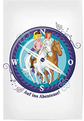 artboxONE Poster 150x100 cm Für Kinder Bibi und Tina Himmelsrichtungen - Bild bibi bibi bibiundtina