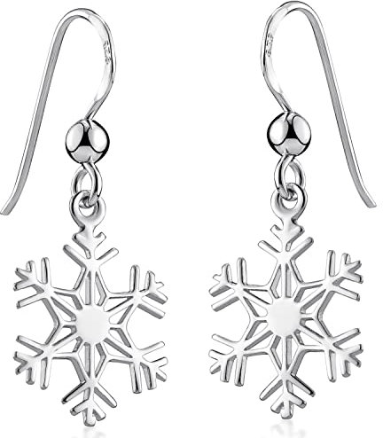 MATERIA by Matthias Wagner Schneeflocken Ohrringe 925 Silber hängend Damen SO-9