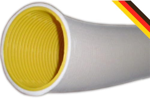 Doubleyou Geovlies & Baustoffe | Drainage | Kit de tuyau de drainage avec tuyau filtrant | DN50 perforé | 5 m | Tuyau de drainage flexible en PVC-U | DIN 1187 | Drainage efficace pour cave, jardin et