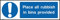 Place All Rubbish in Bins Provided Sign - 150mm x 50mm - Self Adhesive Sticker (MMG10)