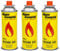 Alpen Camping Butan 3x400ml Gaskartuschen Gasflasche für Gaskocher Campingkocher Bunsenbrenner Lötbrenner 400ml EN417 (3 Stück)