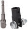 Scissor Jack Socket Adaptor, High Strength Scissor Jack Drill Adapter Kit Stable Performance Metal Heavy Duty for U Shaped Singe Eye Ends