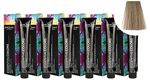 PostQuam - Pack de 6 Tintes de Peluqueria Profesional de Elevado Poder Cubriente | Tinte Permanente 100% Cobertura de Canas Garantiza Color Natural Uniforme y Duradero - Más de 90 Colores Disponibles