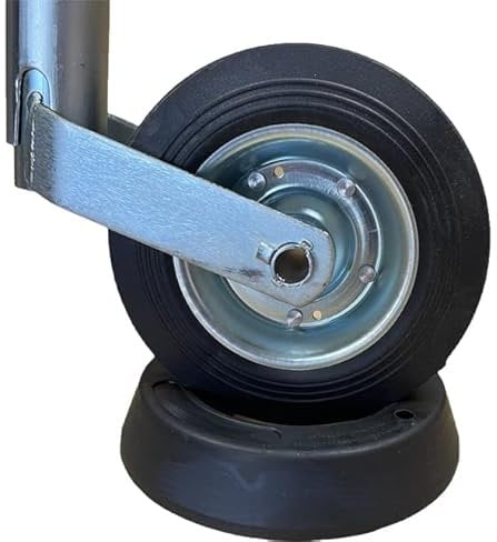 HowseHold Cale de roue jockey pour caravanes et remorques – Quai de roue en caoutchouc (1)