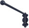 Ensemble de tringle rideau de fentre oscillant, tringle rideau pour panneaux lateraux, bras de draperie, rail de rideau de porte avant (Color)