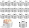 YOUNTHYE Lot de 14 anneaux à dessert et à gâteau - 8 cm - Mini anneaux de service ronds en acier inoxydable 430 - Pour dessert, pâtisserie, mousse, pâtisserie
