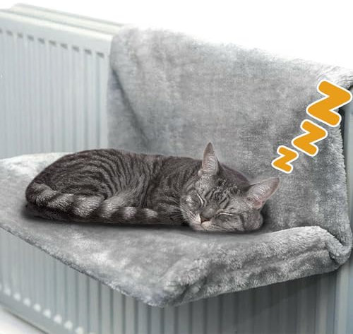 Mineup Katzenbett Für Heizungen, Katzenhängematte Für Heizungen, Katzenbett Heizung, Katzenhängematte Heizung,Heizkörperliege Für Katze Kleine Haustiere, Katzen Hängematte für Alle Gängigen Heizkörper