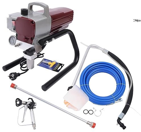 Airless Spritzlackiermaschine 1800 W Farbsprühgerät Hochdruck Sprühmaschine Wall Paint Spray Sprühbreite: 250mm 1.8L/min
