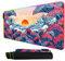 Envysun RGB Gaming Mouse Pad, Large Extended Soft Led Mice Pad with 10 Lighting Modes, Waterproof 31.5 x 11.8 0.12 Thick Rubber Table Mat,Japanese Wave MousePad (80x30 rgbBigWaves)