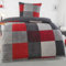 BaSaTex Flausch Fleece Winter Bettwäsche Set 2 teilig | 100% Mikrofaser Plüsch | 155x220 + 80x80 cm | Design 03