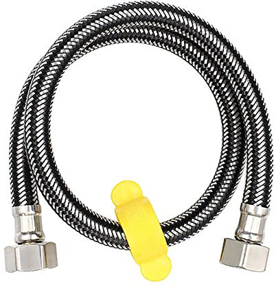 Ersatz-Duschschlauch, 1/2 Zoll; Toiletten- und Badezimmerrohre, Edelstahl-Duschschlauch, Warmwasserbereiter, gewelltes Doppelkopfwaschbecken (Länge: 100) (Color : OneColor, Size : 50cm)