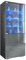 Vladon Vitrine Granada de, Armoire Vitrée Made in Germany avec Porte en Verre et Insert en Verre y Compris LED, Anthracite Mat/Gris Haute Brillance (50 x 122,5 x 34,5 cm)