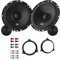 JBL Stage161CFS Lautsprecher mit Einbauset passend für Smart for Two (BR453/BR451) alle Türen vorne 450 Watt 165mm 2 Wege Kompo