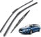 FALMDCQ Auto-Wischerblätter, Kompatibel für Audi A6 C6 4F Allroad Quattro 2006-2011, Streifen aus Naturkautschuk, Ersatzblätter, Scheibenwischer