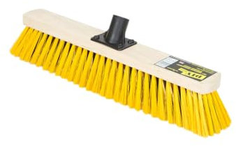 Outdoor Broom with Handle Heavy Duty Garden Driveway Sweeping Yard Stiff Soft (18inch - 46cm)