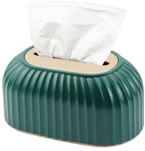 Sollevamento automatico Porta Fazzoletti, Scatola per Fazzoletti per Sala da Pranzo, a Righe Dispenser per Tessuti Viso, Tovaglioli, per Bagno Scrivania Controsoffitti Vanità Camera da Letto Comodini