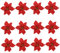BUGUUYO Weihnachtsbaum Blumendekor 12pcs Weihnachtsbaumschmuck Weihnachtsschmuck Partyzubehör