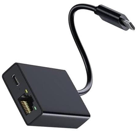 Micro USB auf RJ45 Ethernet Adapter kompatibel mit Fire TV Stick - Kabelgebundene Internetverbindung kompatibel mit Fire Stick, Chromecast und mehr