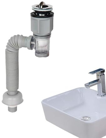 Abwasserrohr für Spüle, Sanitär-Kit unter der Spüle,Anti-Geruch Abwasserrohr Waschbecken Abwassersatz | Waschbecken Sanitär-Kit, Abwasserrohr für Waschbecken im Bad, Ersatzteile gegen Verstopfung für
