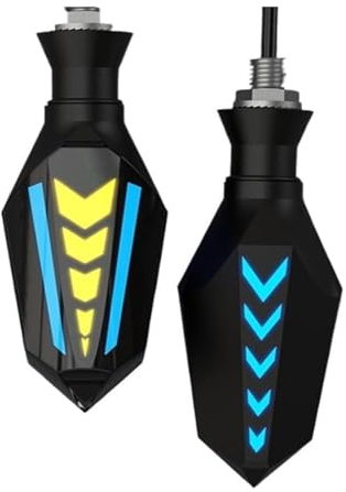NIKISO Motorrad Blinker Für A&prilia Rs4 125 Sr 150 Rs 660 Rs 50 Für Tuono V4 Motorrad Blinker 12V Blinker Motorrad Blinklichter(2PCs Blue Light)