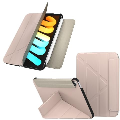 Origami per iPad Mini 6 8.3 2021 e iPad Mini 7 2024 (A17 pro) 8.3 - Rosa sabbia