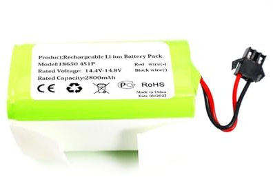 GESXNPBN Batería de Robot Aspirador 3400mAh C465-J1-4S1P 4 en 19/66 Compatible con OKP Life, batería de aspiradora K2 K3P K4 K5(2800mah)