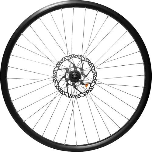 XB3 28 Zoll Vorderrad ETRTO 21-622 Laufrad Hohlkammerfelge mit ⌀-180mm Center Lock Scheibenbremsen, inkl. Schnellspanner, geöst, schwarz