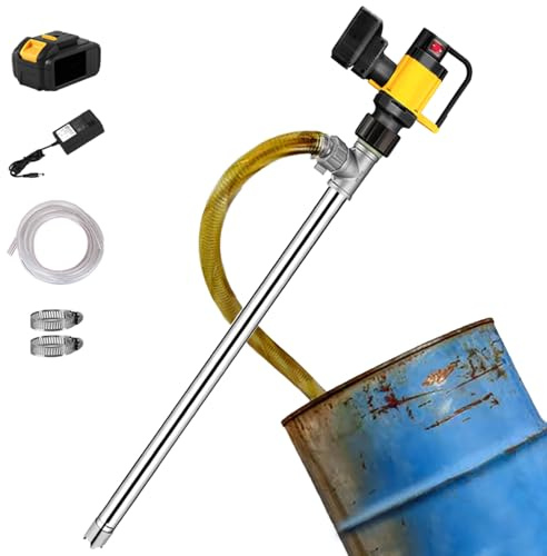 Cordless Oil Transfer Pump - High 7M Lift, Adjustable 3-Speed, 10~130L/min Flow for Efficient Diesel, Lubricants & Water Transfer