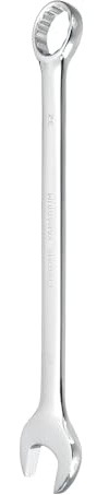 sourcing map Combination Wrench 32mm Metric,12-Point Box and Open End | CR-V Steel Double Ended Silver White Spanner Tool,for Automotive Pipe Furniture Machinery DIY Repair