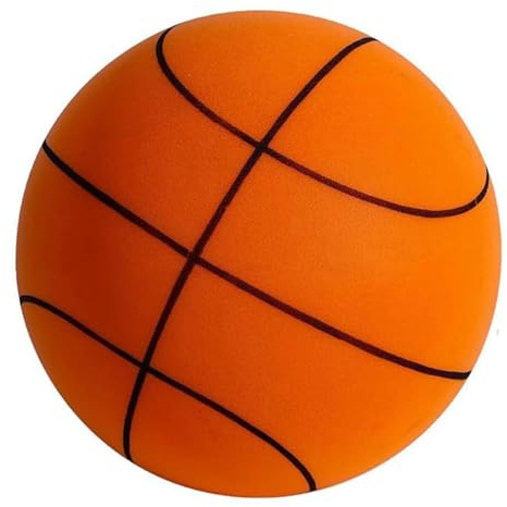 Leiser Basketball – Größe 7 (75 cm), verbesserter geräuschloser Airless- und Schaumstoffball, für leises Dribbeln und Indoor-Training, professioneller PU-Schaum-Ball – fühlt sich echt an, höhere