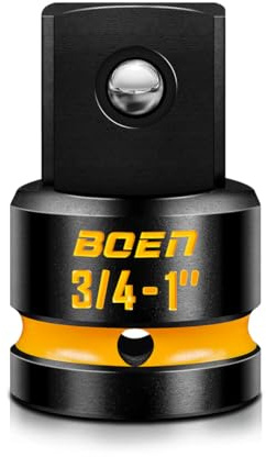 Mr.wintek 3/4 F to 1 M Impact Socket Adapter, Cr-Mo Steel, Power Socket Adapter with Deep Embossed and Painted Marking, for Impact Driver Conversions