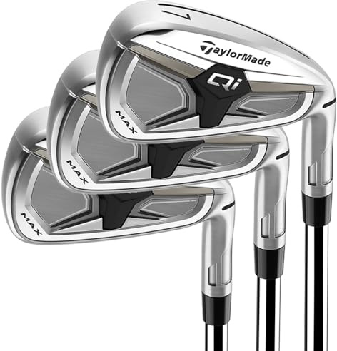 TaylorMade Golf Qi Max Irons Steel Regular Mens Righthand 5-PW,AW