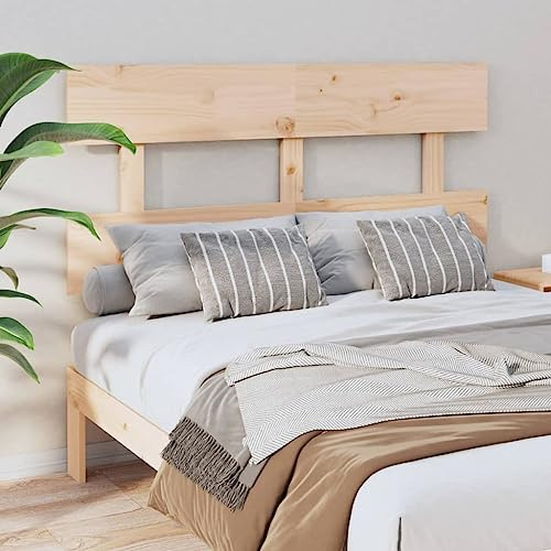 Owoxanthellate Kopfteil 164x81 cm aus unbehandeltem Kiefernholz Modernes Massivholz Design Rückenlehne für Bett Wandverkleidung Schlafzimmer