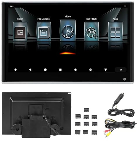 Lettore Video Per Poggiatesta Auto Con Schermo Touch Screen – TV Per Sedili Posteriori Da 11,6 Pollici Con Ingresso/uscita AV, Supporto 4K, Wi-Fi, HDMI, FM, USB, Opzioni Multilingue,1pc