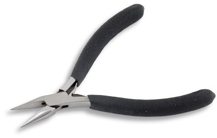 Beadalon Black Handle Chain Nose Pliers, Econo