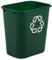 Rubbermaid Commercial Products Recycling-Abfalleimer, 26,6 l, grün, FG295606GRN