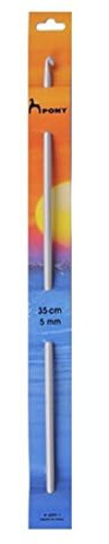 Pony Double Ended Tunisian Crochet Hooks, Aluminium, Multi-Colour, 5mm
