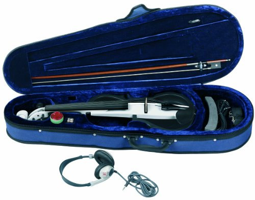 GEWA E-Violine Gewa line 4/4, Korpus weiss lackiert, massiv, Bogen, Etui